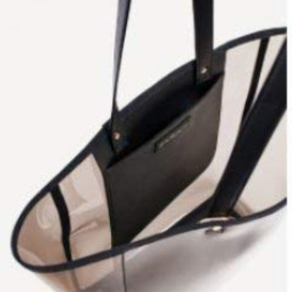 black shopper bolsa zara